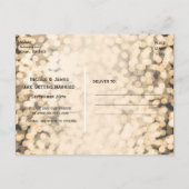 ゴールド スパークリング ライツ セーブ・ザ・デート グラム ポストカード (裏面)