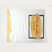 ゴールド スミア バースデー フォトオペ バックドロップ 背景 タペストリー (正面(横))