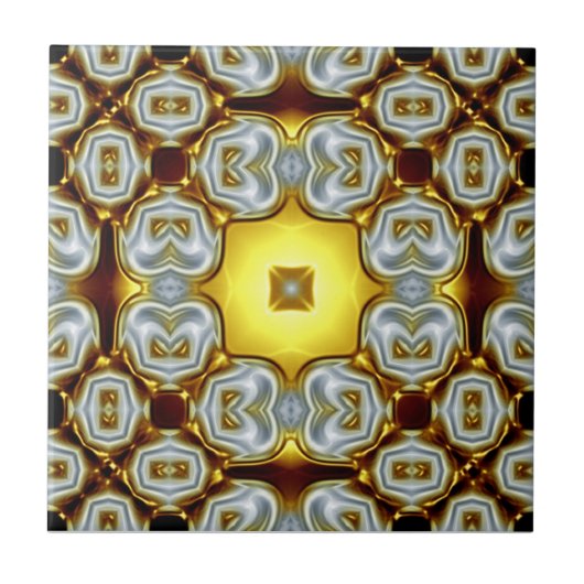 ゴールド セラミック タイル (正面)