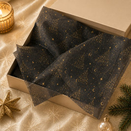 ゴールド セレスチャル クリスマスツリー ティッシュペーパー 薄葉紙