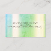 ゴールド ダイヤモンド ほうき メイド 清掃 ハウス グリーン 名刺 (裏面)