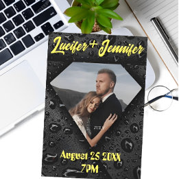 ゴールド ダイヤモンド モダン エレガント オーダーメイド ウェディング セーブザデート