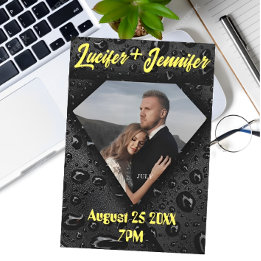 ゴールド ダイヤモンド モダン エレガント オーダーメイド ウェディング 招待状