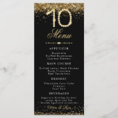 ゴールド ダイヤモンド 10周年 ディナー フラット メニュー (正面)