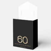 ゴールド ダイヤモンド 60歳の誕生日パーティー フェイバーボックス (オープン)