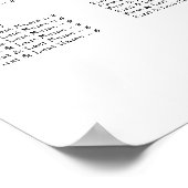 ゴールド ダブルハッピー ウェディング席次表 ポスター (角)