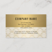 ゴールド | ダマスク | 割引ロイヤリティ 割引カード (裏面)