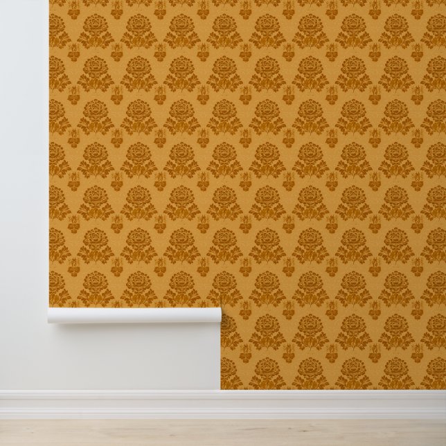 ゴールド ダマスク 花柄 壁紙 (アプリケーション)