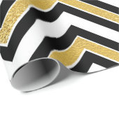 ゴールド チェブロン ラッピングペーパー (ロールコーナー)