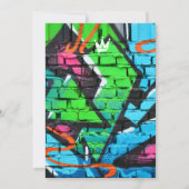 ゴールド チェーン | スワグ 16歳 バースデーパーティー 招待状 (裏面)