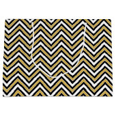 ゴールド チェvron ラージペーパーバッグ (正面)