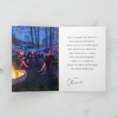 ゴールド テキスト ナイト 遅れた誕生日 孫娘 カード (内部)