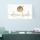 ゴールド ディスコボール ディスコ ブライド ブライズシャワー 横断幕 (トレードショー)