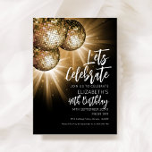 ゴールド・ディスコ・ボールを祝おう 招待状