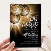 ゴールド・ディスコ・ボールを祝おう 招待状