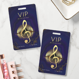 ゴールド トレブルクリフ VIP オールアクセス パープル マーブル バッジ