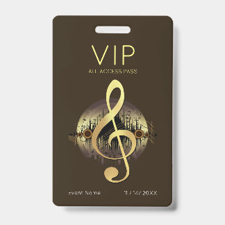 ゴールド トレブル クリフ VIP オール アクセス ディープ アース ラグジュアリー バッジ