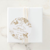 ゴールド トワール ド ジュイ フラワーブライダルシャワー フェイバー フェイバータグ (インサイチュ)