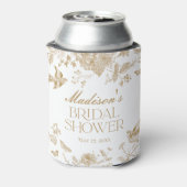 ゴールド トワール ド ジュイ ヴィンテージ フラワー ブライダル シャワー 缶クーラー (缶裏面)