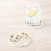 ゴールド・トーン星形五角形 コースター (側面)