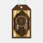 ゴールド ドリームキャッチャー バナー ギフトタグ (裏面)