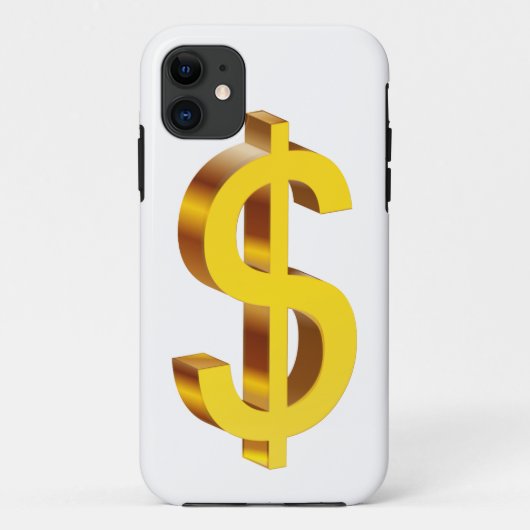 ゴールド ドル記号 Case-Mate iPhoneケース (裏面)