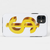 ゴールド ドル記号 Case-Mate iPhoneケース (裏面(横))