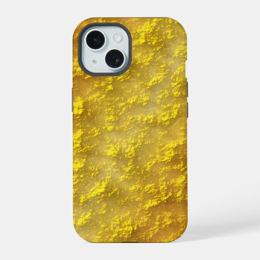 ゴールド・ナゲット iPhone 15ケース (裏面)