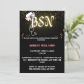 ゴールド ネオン ナーシング ピニング式 招待状 (スタンド正面)