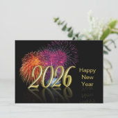 ゴールド ハッピーニューイヤー 2026 花火 シーズンカード (スタンド正面)