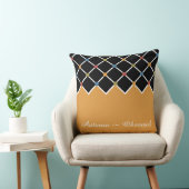 ゴールド ハーレクイン パターン 秋 クッション (椅子)