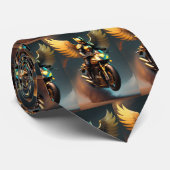 ゴールド バイク オートバイ モータークロス スポーツ ネクタイ (ロール)