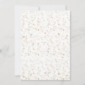 ゴールド パステル レインボー ユニコーン バースデー インビテーション (裏面)