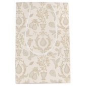 ゴールド パーフェクト ペア ブライダル シャワー ギフト バッグ ミディアムペーパーバッグ (正面)