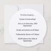 ゴールド・ビニール・レコード クラス オブ 招待状 (裏面)