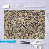 ゴールド ピンク グリーン ブラック カモフラージュ バースデーパーティー 薄葉紙 (クラフト)