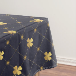 ゴールド フォアリーフ クローバー テーブルクロス