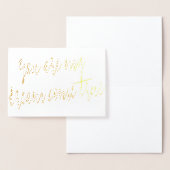 ゴールド・フォイルお前は俺の夢の真来だ 箔カード (ディスプレー)