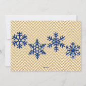 ゴールド・フォイル信じ・ルック・クリスマスフォト シーズンカード (裏面)