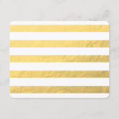 ゴールド フォイル グラマー | 結婚式の招待状2 エンクロージャーカード (裏面)