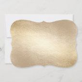 ゴールド・フォイル モダン・ボールド・クロス 洗礼式 宗教 招待状 (裏面)