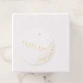 ゴールド フォイル リーフ サンクス タグ (箱)