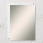 ゴールド フラワーエンゲージメント 招待状 (裏面)