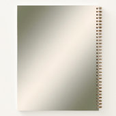 ゴールド フラワーノートブック ノートブック (裏面)