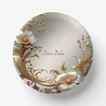 ゴールド フラワーパターン