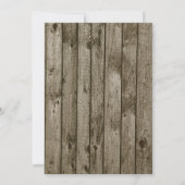 ゴールド フラワー ブライダル シャワー 招待状 (裏面)