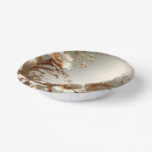 ゴールド フラワー ペーパーボウル (傾斜あり)