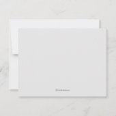 ゴールド フローラル ウェディング インビテーション (裏面)