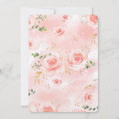 ゴールド&ブッシュ ブライダルシャワーの夏の招待状 招待状 (裏面)