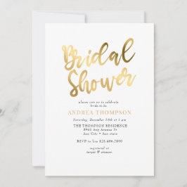 ゴールド ブライダルシャワー 招待状